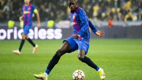 Dembélé reapareció con Barcelona en Champions League.
