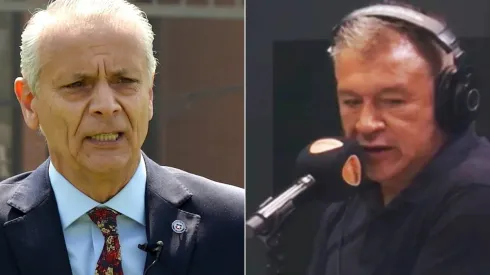 A Claudio Borghi no le gustó que Javier Castrilli admitiera el error de Julio Bascuñán ante Universidad de Chile