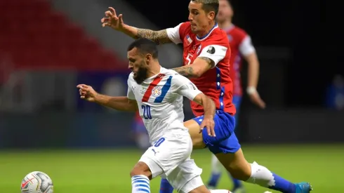 Enzo Roco frente a Paraguay en la Copa América