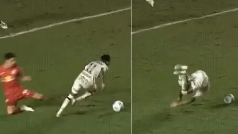 Marinho cae de forma aparatosa en el área