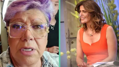 Patricia Maldonado junto a Tonka Tomicic, la animadora de Bienvenidos.