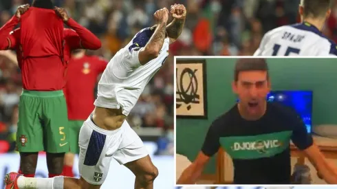 Djokovic celebró con todo la clasificación de Serbia