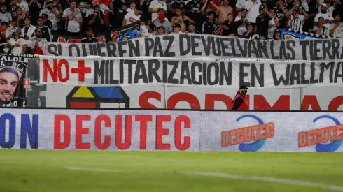 Colo Colo citado por el tribunal por lienzos alusivos a la causa mapuche.