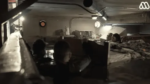 Así se grabó la escena de la inundación.