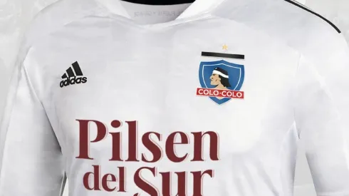 Así se ve en la camiseta el nuevo escudo de Colo Colo que propone el diseñador Francisco Escudero.