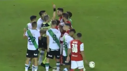Insaurralde se fue expulsado en duelo ante Banfield