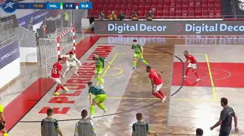 Una definición increíble marcó el Benfica en la Champions League de futsal.
