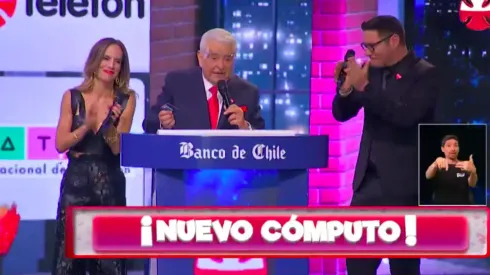 El momento del primer cómputo en la Teletón 2021.