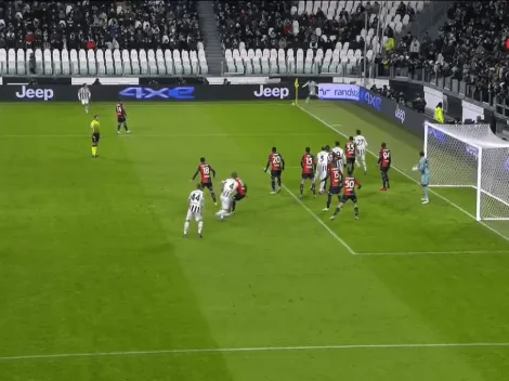 Golazo olímpico de Juan Cuadrado frente a Genoa