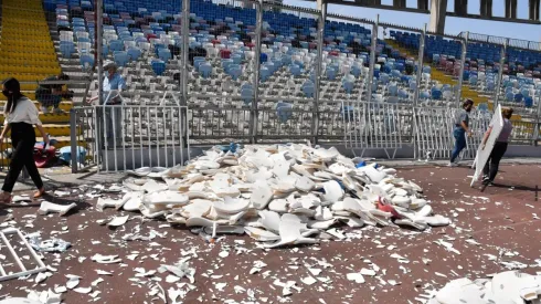 El partido entre Colo Colo y Deportes Antofagasta dejó varios desmanes al interior del estadio
