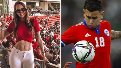 La presentadora mexicana festejó el gol de Vegas.