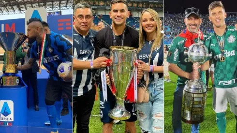 Vidal, Vegas y Kuscevic lucen sus trofeos ganados el 2021