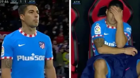 Luis Suárez se molestó con el Cholo Simeone tras su reemplazo