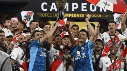 Paulo Díaz festejó junto a su hijo el título de River Plate