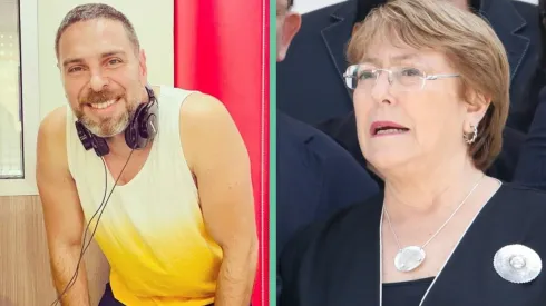 José Antonio Neme y Michelle Bachelet.