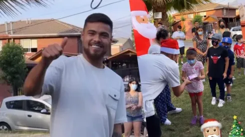 Paulo Díaz aprovechó la tarde del sábado para compartir con los niños