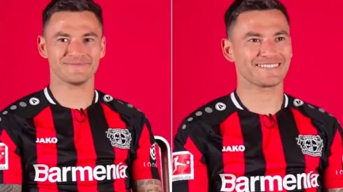 Charles Aránguiz tiró la talla en las redes sociales del Bayern Leverkusen.