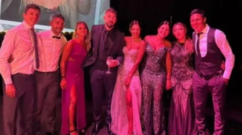 Lucas Pratto realizó su fiesta de matrimonio con sus ex compañeros de River Plate
