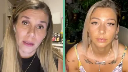 Cecilia Gutiérrez y la ex pareja de Iván Cabrera, Antonella Muñoz, en el live de Instagram.