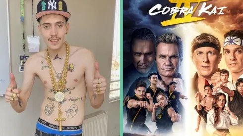 Marcianeke formó una alianza con Netflix para promocionar lo nuevo de Cobra Kai.
