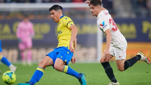 Tomás Alarcón jugó todo el partido para el cuadro andaluz