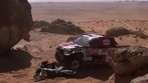 El momento en que De Villiers atropella a Zumarán