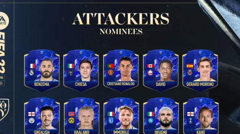 Parte los delanteros nominados, entre ellos Haaland y Mbappé