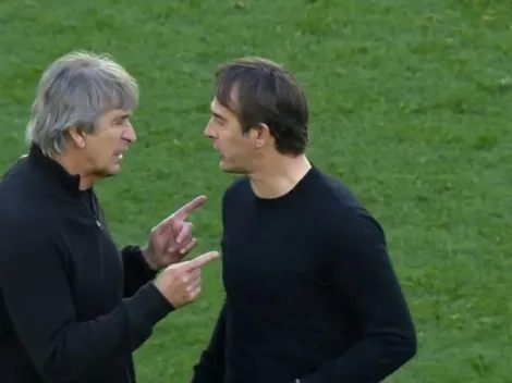 Técnico de Sevilla encara a Pellegrini y pelean hasta el túnel