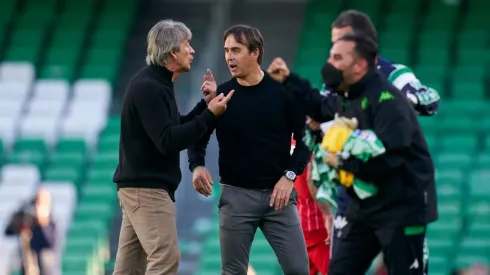Lopetegui tuvo una discusión con Pellegrini al final del partido