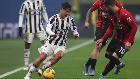 Paulo Dybala en la Juventus contra AC Milan: empate sin goles en la Serie A.