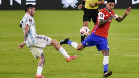 Rodrigo de Paul es una de las referencias de la Albiceleste ante Chile.