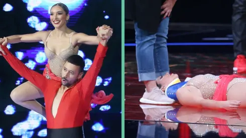 El momento del accidente que sufrió Pía María Silva en Aquí se Baila.