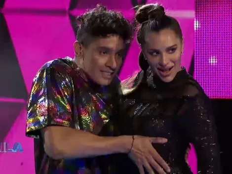 Gianella Marengo sufre descoordinación con Darwin en Aquí se Baila