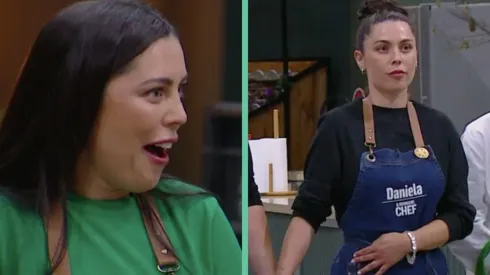 Daniela Aránguiz en dos momentos del capítulo de este jueves de El Discípulo del Chef.