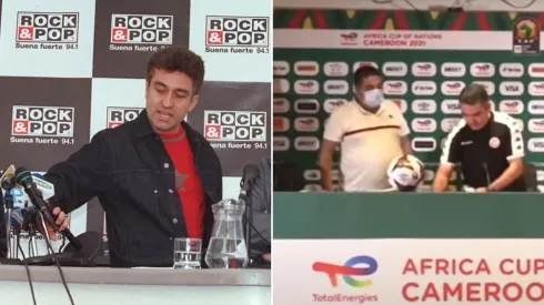 Un vendedor dejó la grande en la rueda de prensa de la AFCON.