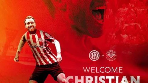 Brentford anunció la llegada de Christian Eriksen por lo que resta de temporada.