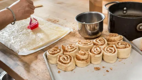 Rollos de canela veganos