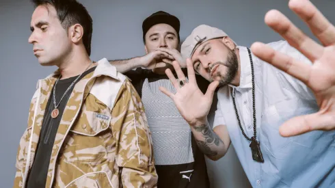 Aerstame, Stailok y Dj Acres, integrantes de Movimiento Original.