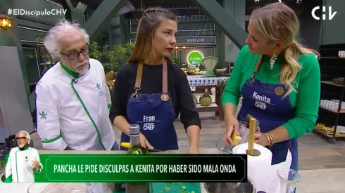 Francisca Merino y Kenita Larraín en el particular momento que vivieron en El Discípulo del Chef.