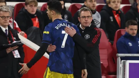 Ralf Rangnick y Cristiano Ronaldo parecen tener una tensa relación.