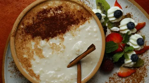 Arroz con leche vegano