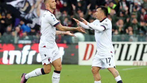 Gary Medel no jugó el último encuentro del Bologna y ahora fue titular los 90 minutos para igualar 1-1 con el Salernitana.