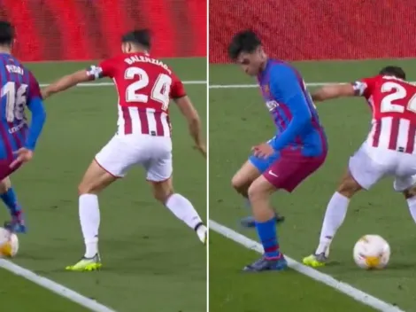 Locura de túnel de Pedri que hace recordar a Riquelme