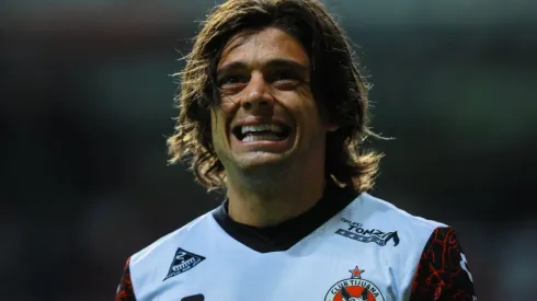 La sonrisa de Montecinos tras anotar el gol del triunfo de Xolos de Tijuana