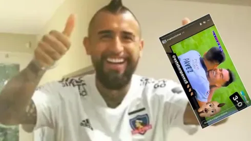 Arturo Vidal celebró con todo el triunfo de Colo Colo ante la U
