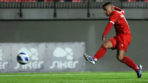 Esteban Valencia marcó el único gol con el que La Calera se abrazó por primera vez en lo que va de la actual temporada 2022.