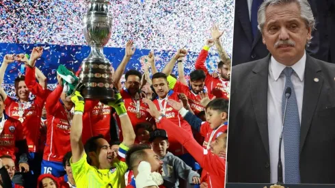 El presidente de Argentina tuvo el recuerdo de las Copa América que ganó Chile.