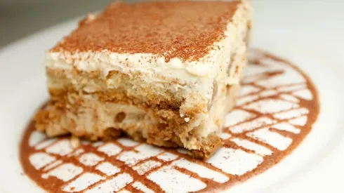 Tiramisú vegano