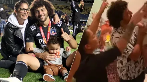 El hijo de Maxi Falcón y Florencia Pouso ya es un colocolino más