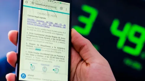 Cambio de hora Chile